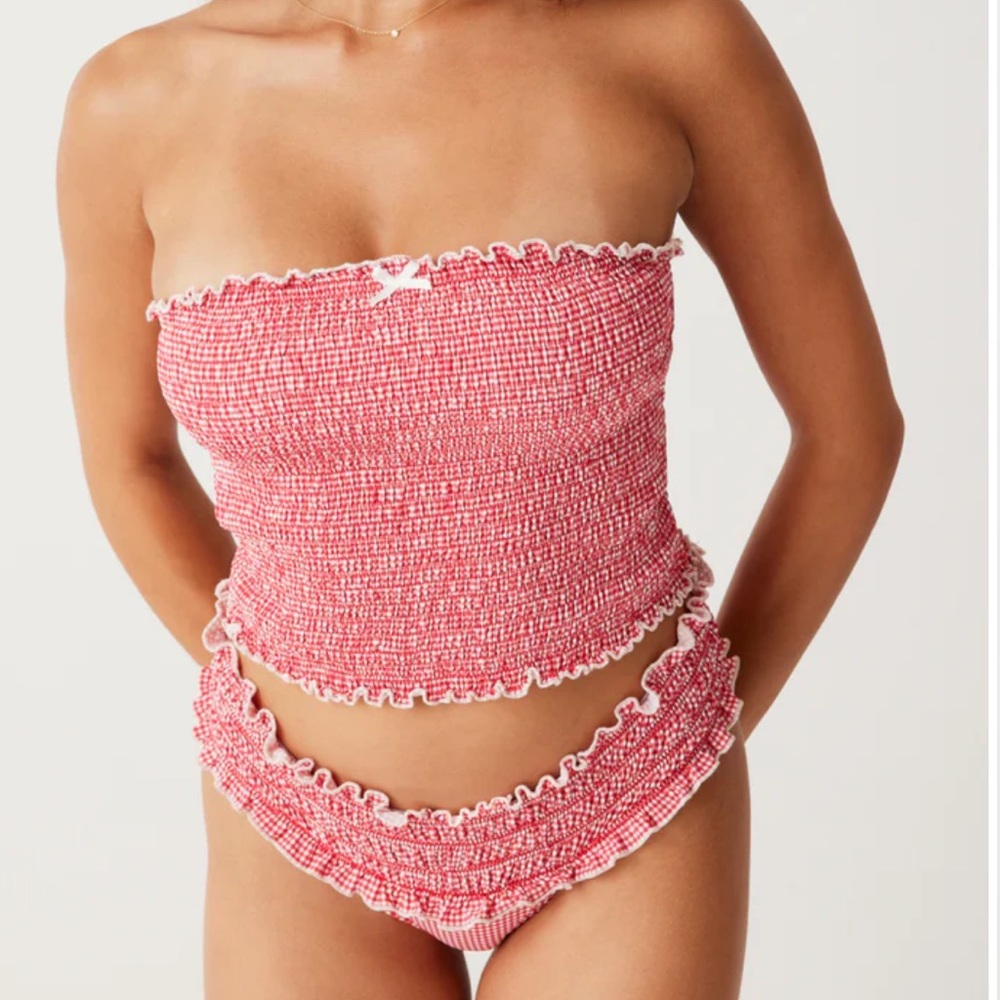 Frankie’s bikini top strapless size Large Nwot